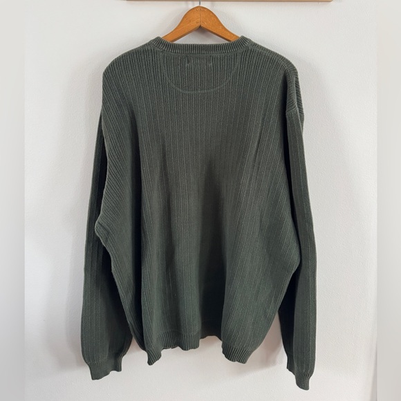 Eddie Bauer Green Men’s Knit Pullover Sweater - Picture 4 of 6